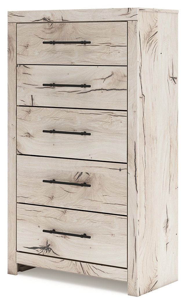 Lawroy Light Natural Five Drawer Chest