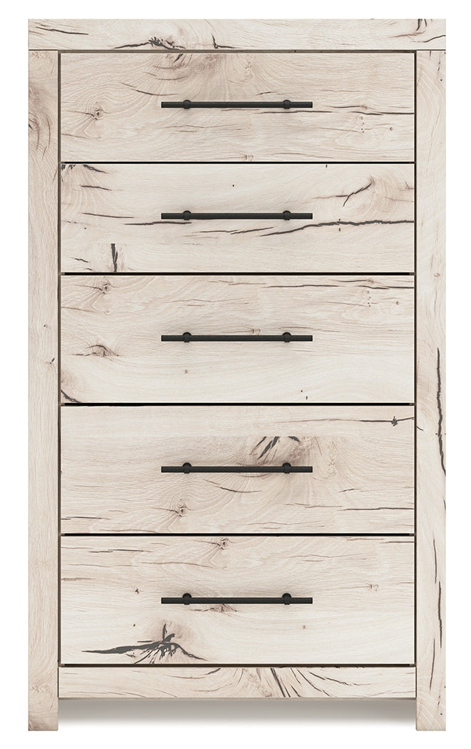 Lawroy Light Natural Five Drawer Chest
