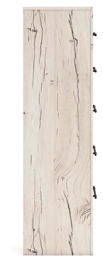 Lawroy Light Natural Five Drawer Chest