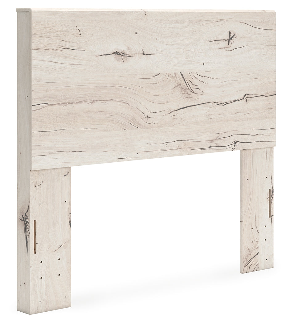 Lawroy Light Natural Full Panel Headboard & Dresser & Mirror