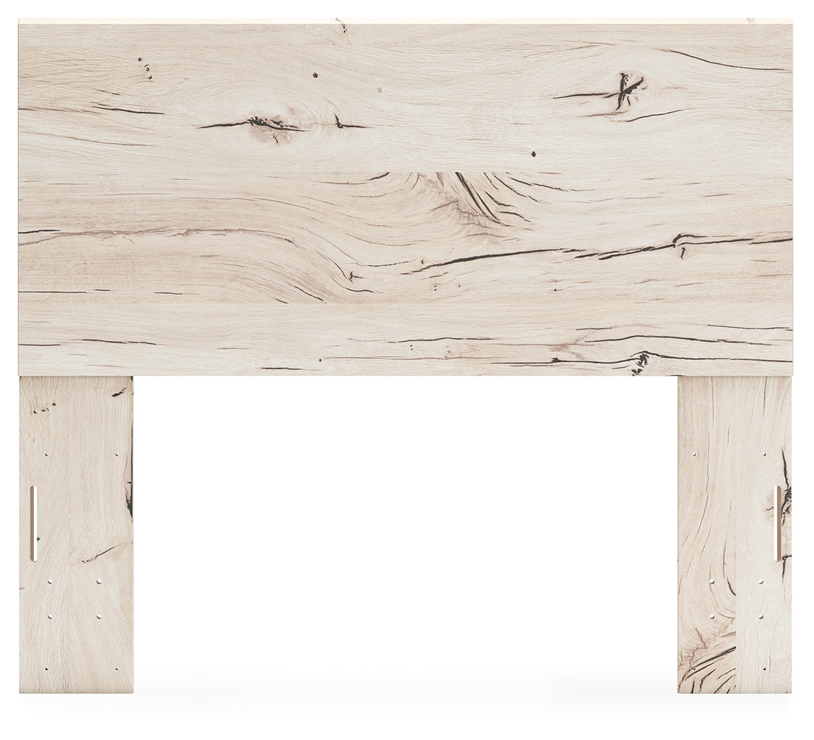Lawroy Light Natural Full Panel Headboard & Dresser & Mirror