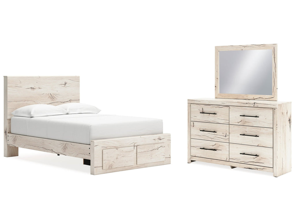 Lawroy Light Full Panel Storage Bed, Natural