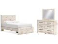 Lawroy Light Full Panel Storage Bed, Natural