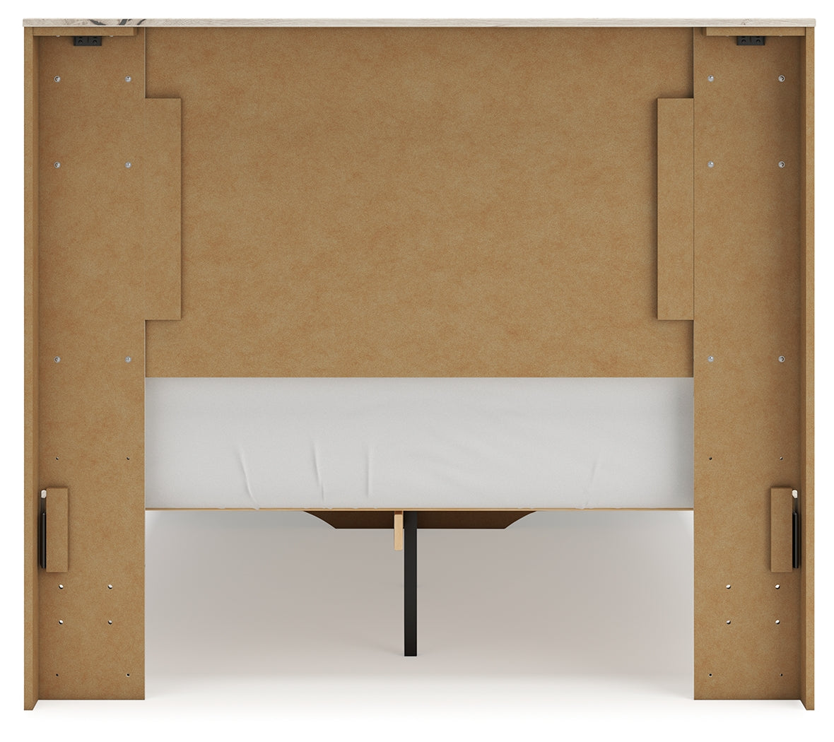 Lawroy Light Full Panel Storage Bedroom Set, Natural