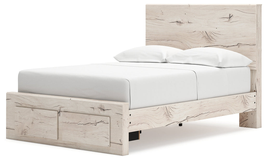 Lawroy Light Full Panel Storage Bedroom Set, Natural