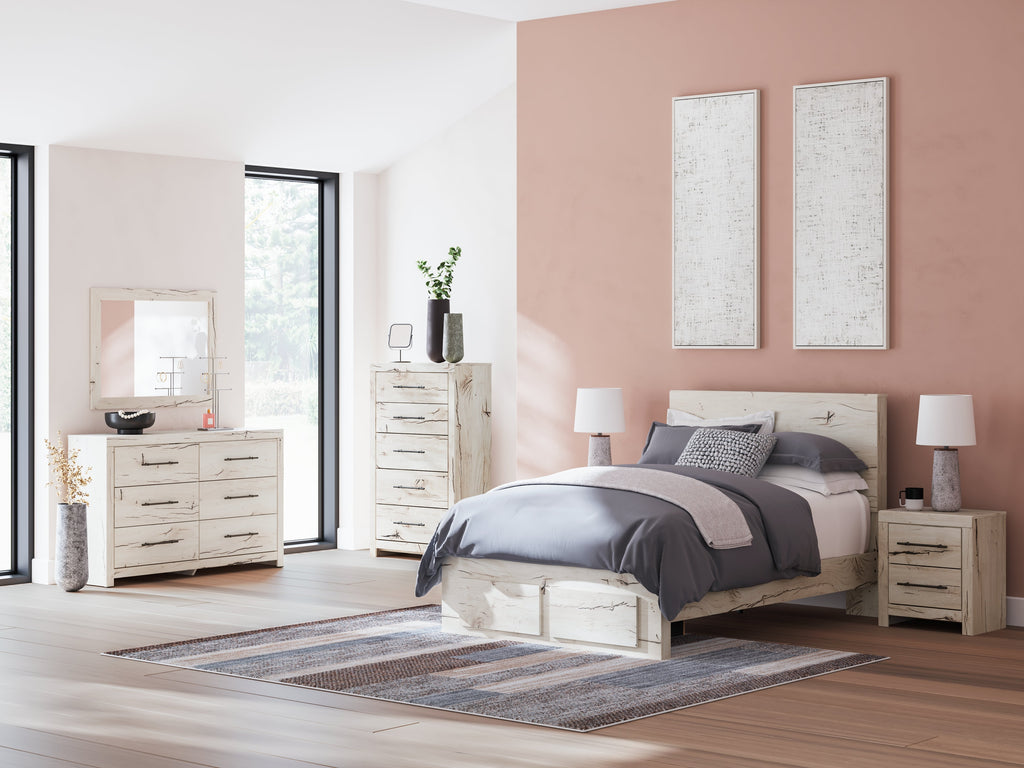 Lawroy Light Natural Full Panel Storage Youth Bed 2 Drawers