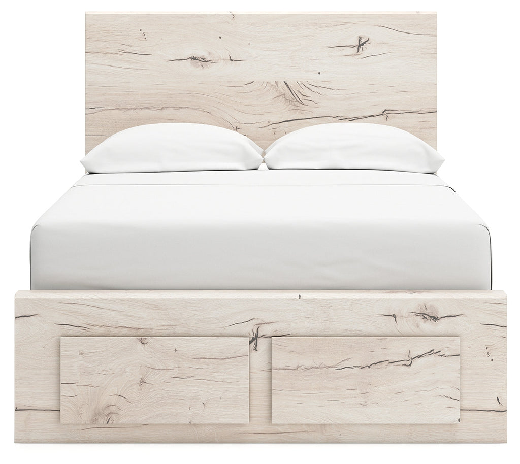 Lawroy Light Natural Full Panel Storage Youth Bed 6 Drawers