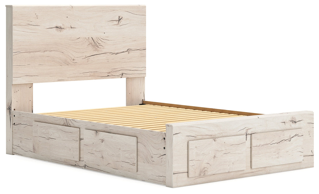 Lawroy Light Natural Full Panel Storage Youth Bed 6 Drawers