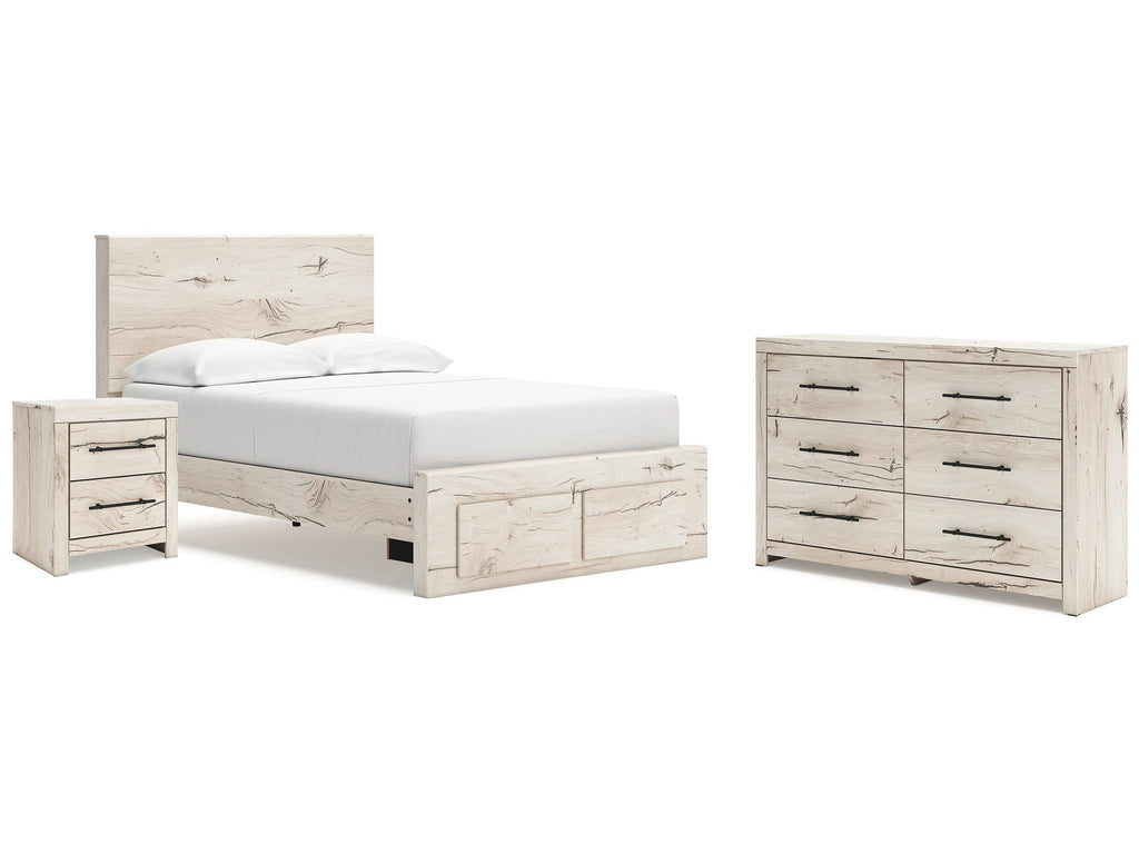 Lawroy Light Full Storage Bedroom Set, Natural