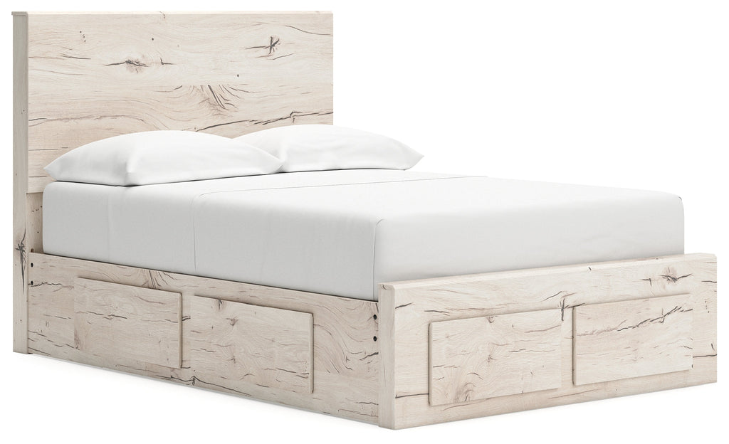 Lawroy Light Natural Full Storage Bedroom Set with Nightstand