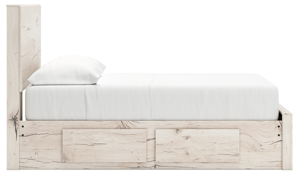 Lawroy Light Natural Full Storage Bedroom Set with Nightstand