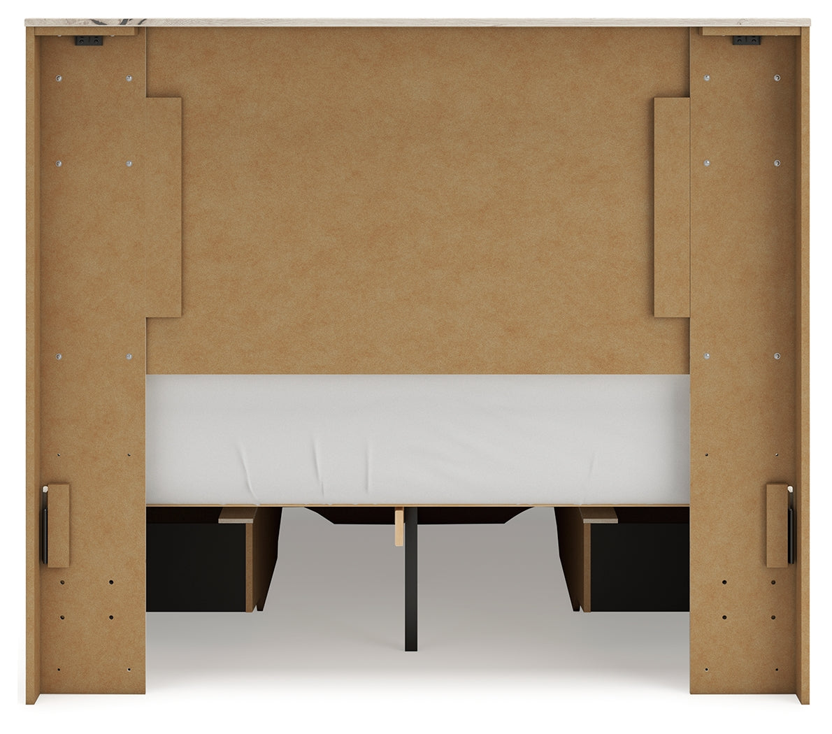 Lawroy Light Natural Full Storage Bedroom Set with Nightstand