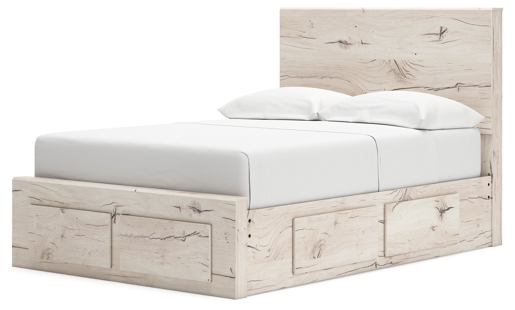 Lawroy Light Natural Full Storage Bedroom Set with Nightstand