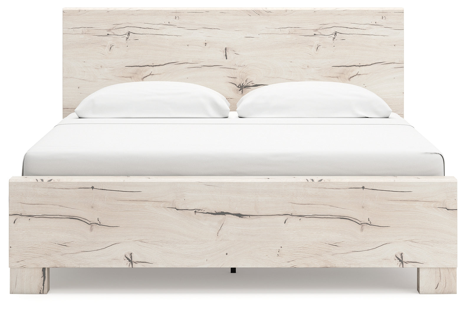 Lawroy Light Natural King Panel Bed