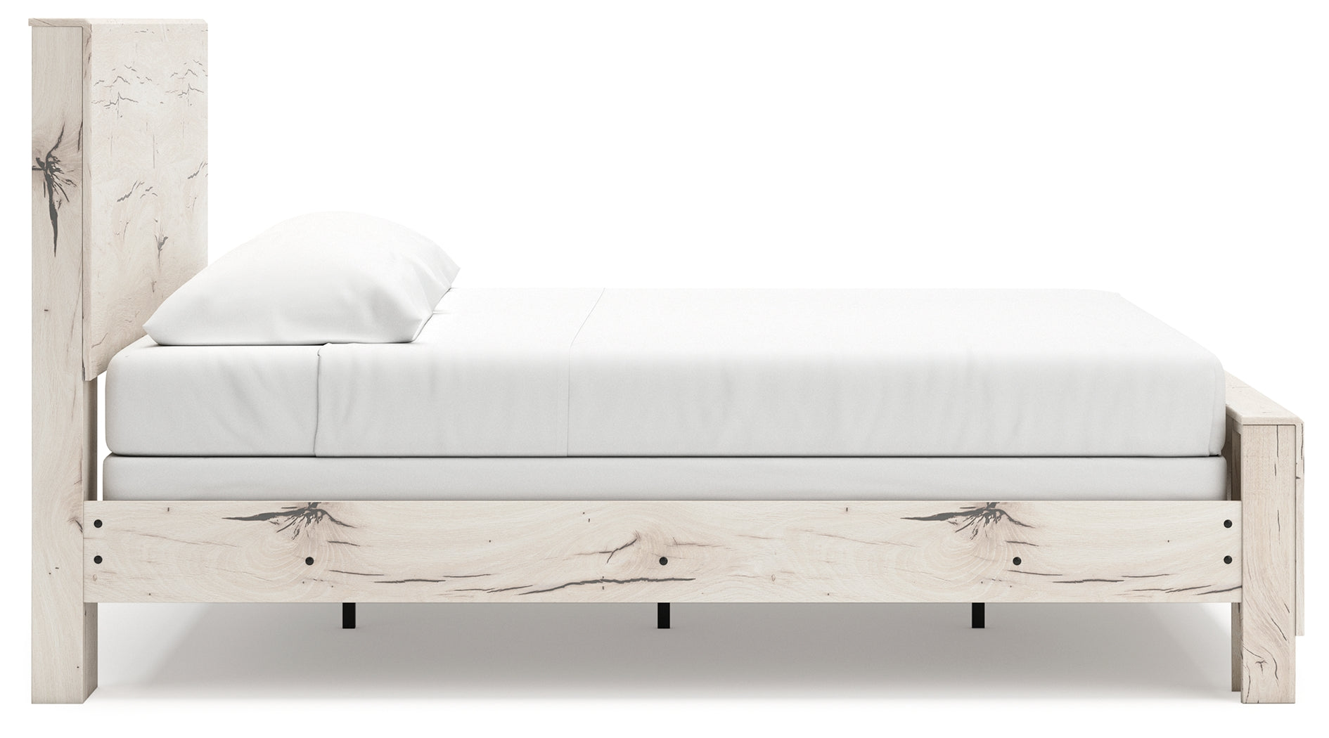 Lawroy Light Natural King Panel Bed