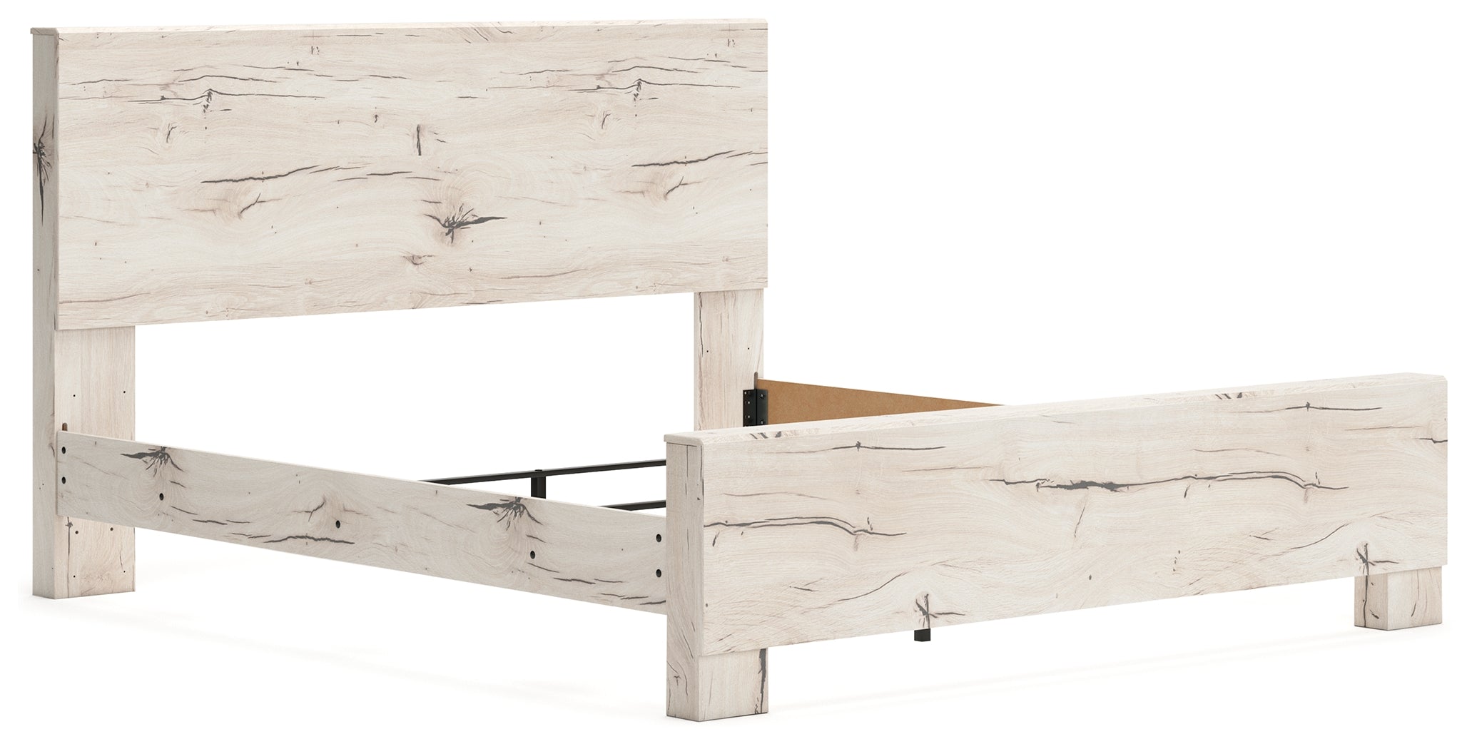 Lawroy Light Natural King Panel Bed