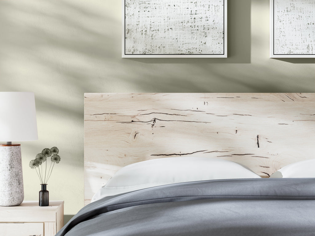 Lawroy Light Natural King Panel Bed