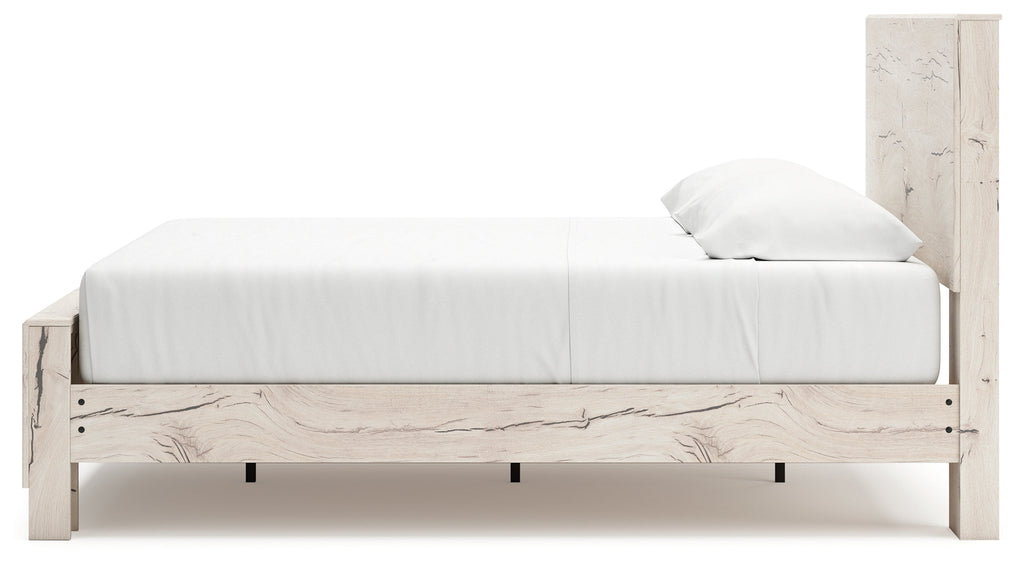 Lawroy Light Natural King Panel Bed with Storage