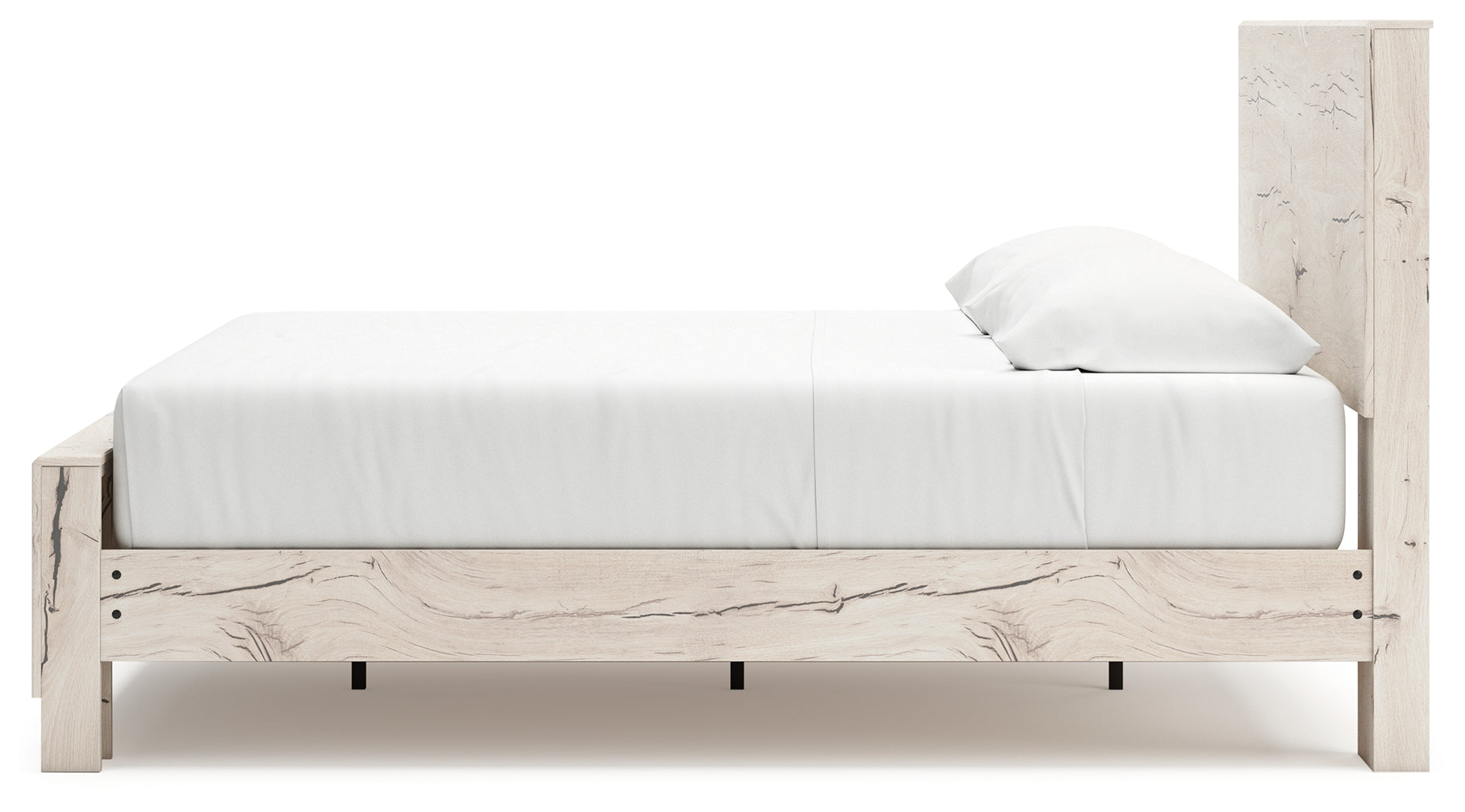 Lawroy Light Natural King Panel Bed with Storage