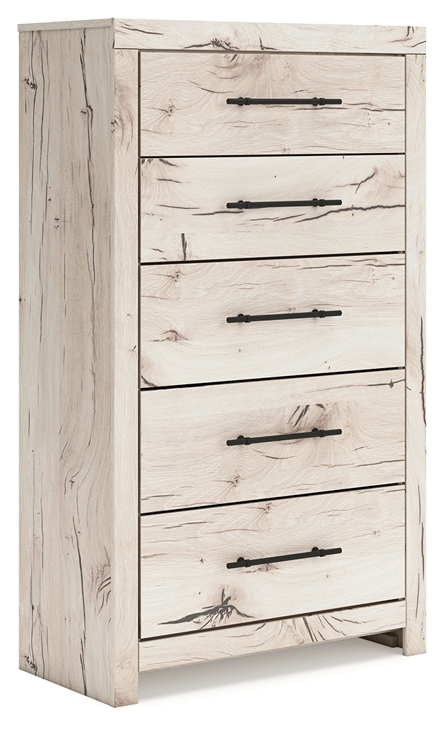Lawroy Light King Panel Bedroom Set, Natural