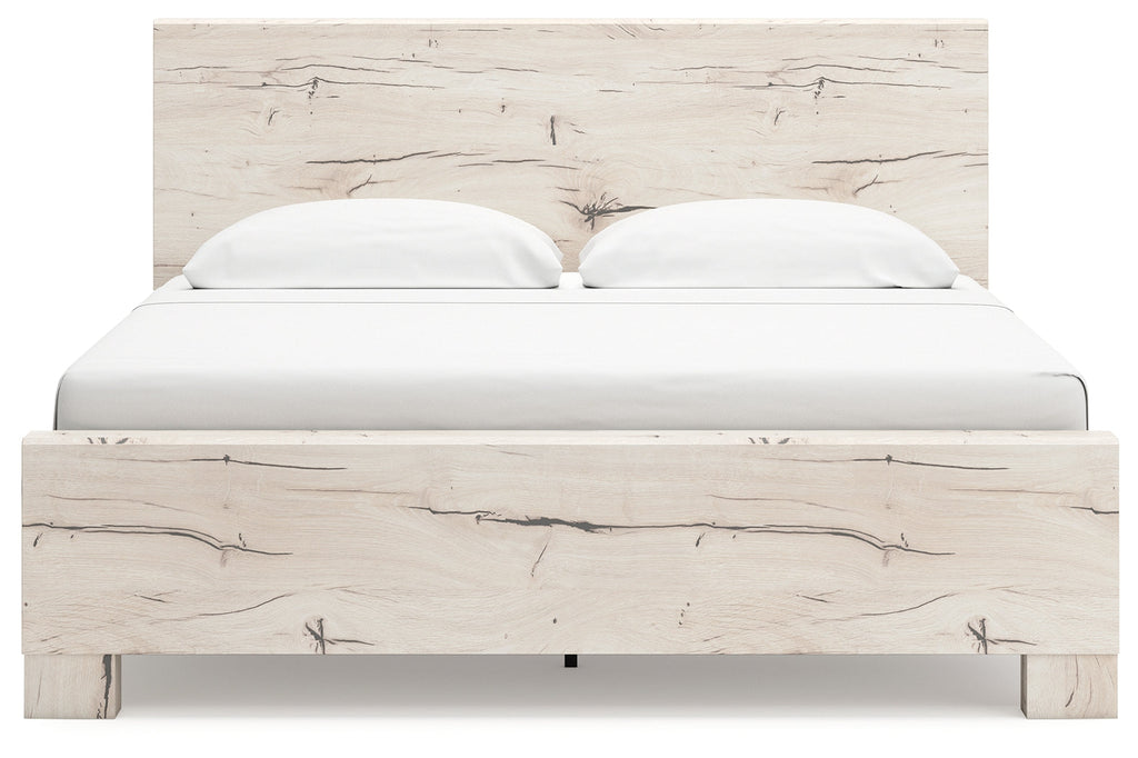 Lawroy Light King Panel Bedroom Set, Natural