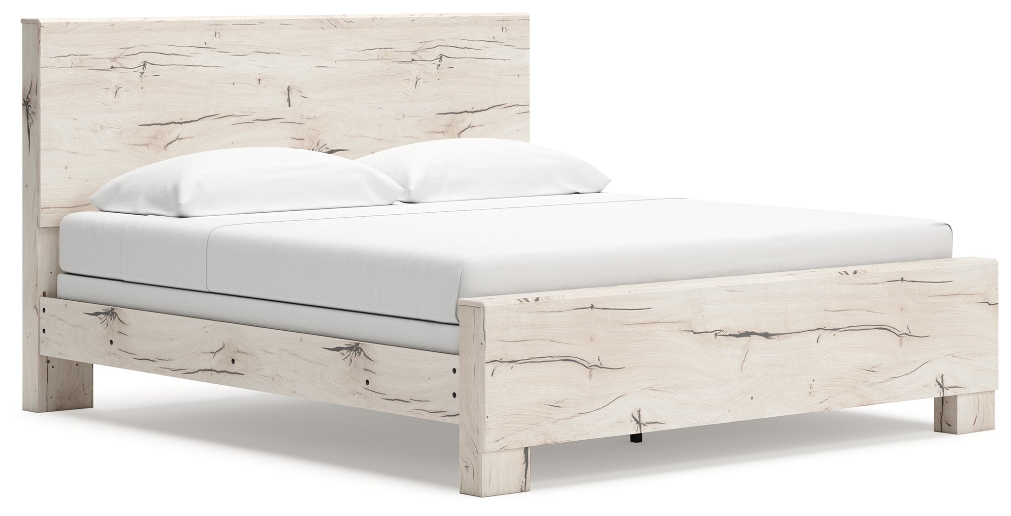 Lawroy Light King Panel Bedroom Set, Natural