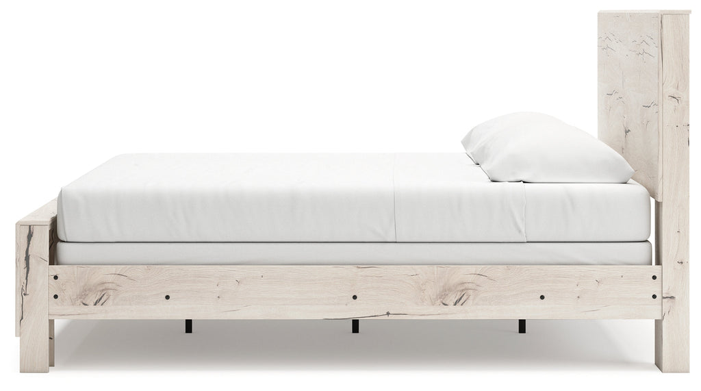 Lawroy Light King Panel Bedroom Set, Natural