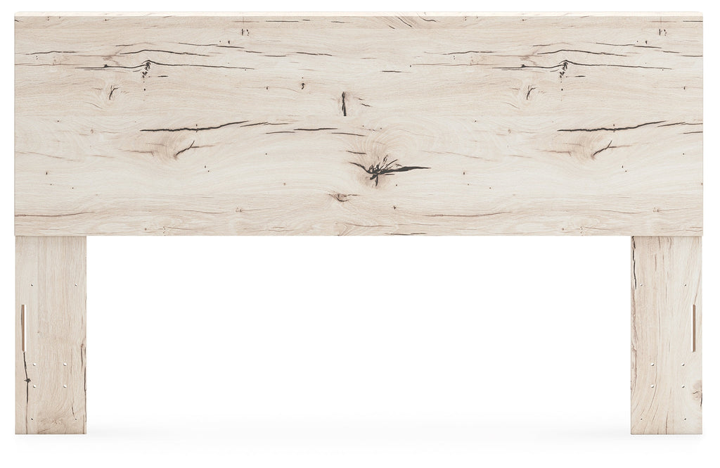 Lawroy Light Natural King Panel Headboard & Dresser & Mirror