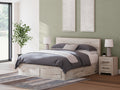 Lawroy Light Natural King Panel Storage Bed
