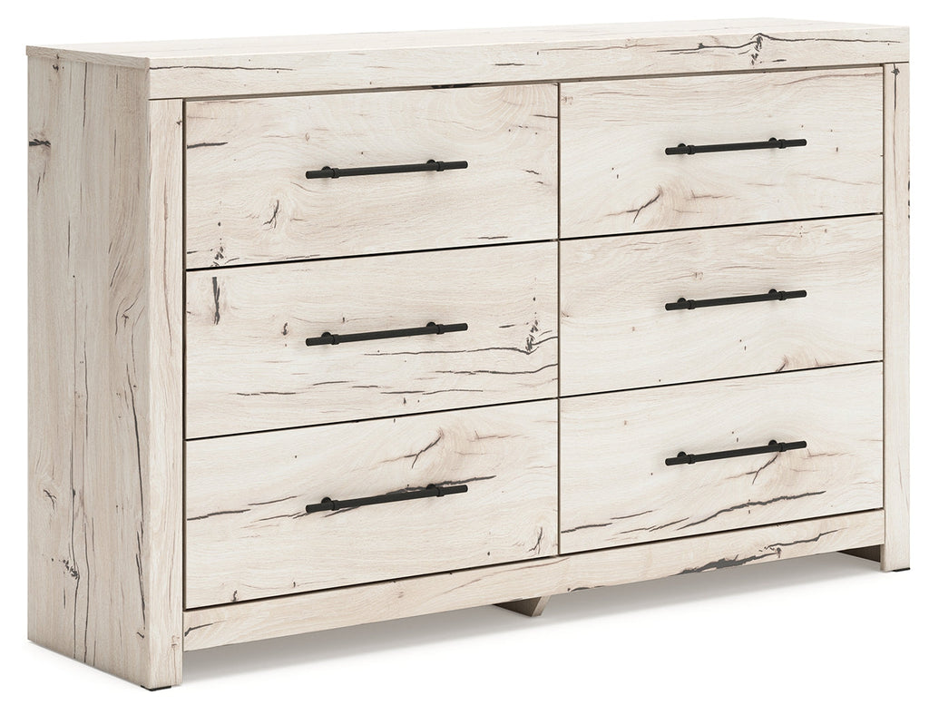 Lawroy Light Natural King Storage Bed & Dresser & Nightstand