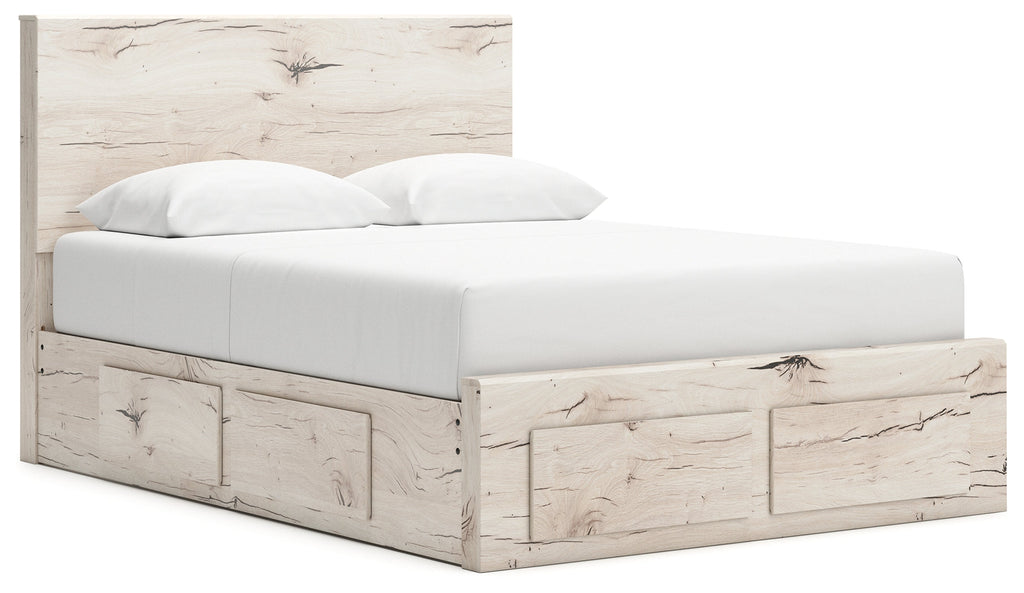 Lawroy Light Queen Panel Bed, Natural