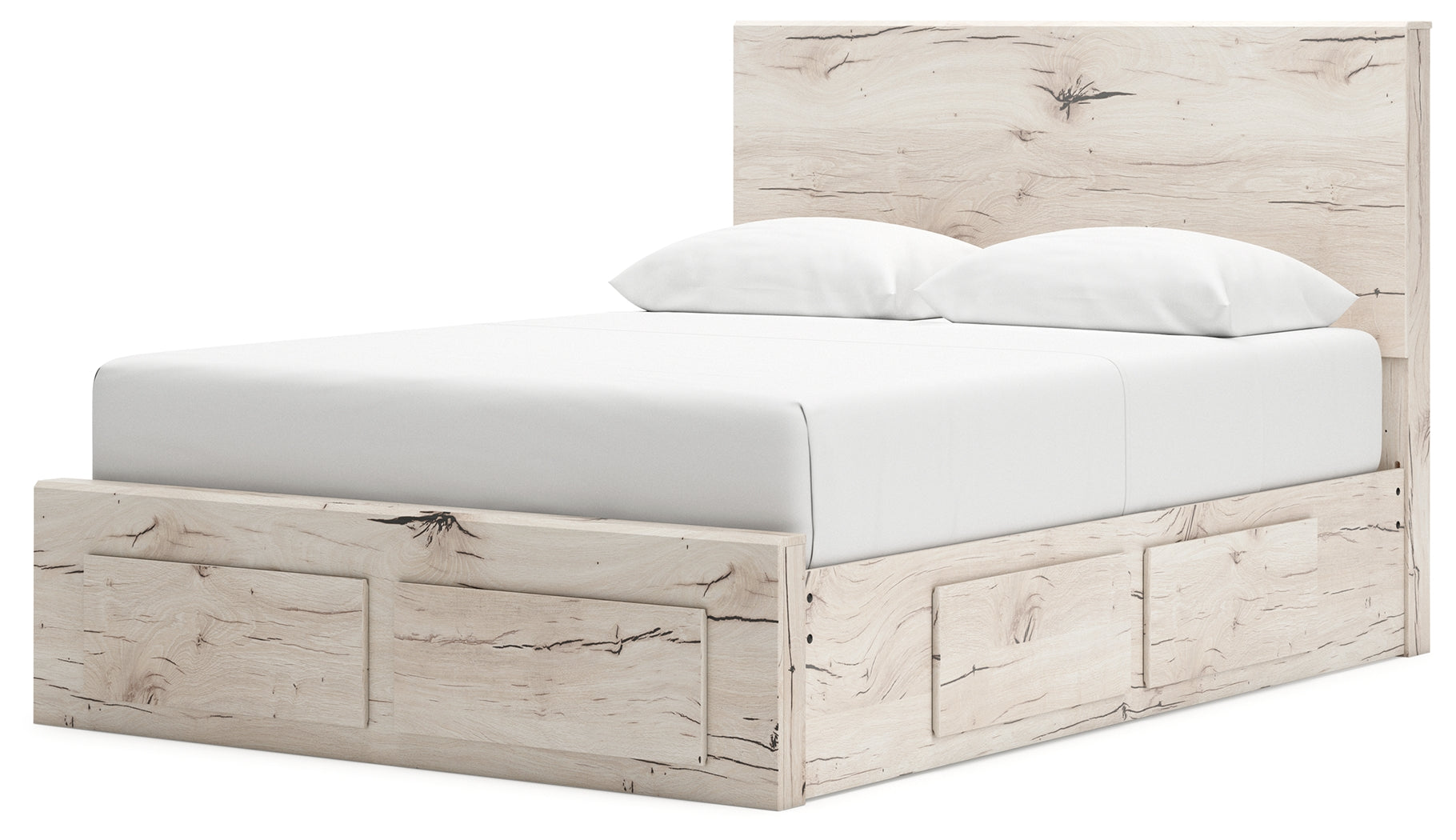 Lawroy Light Queen Panel Bed, Natural
