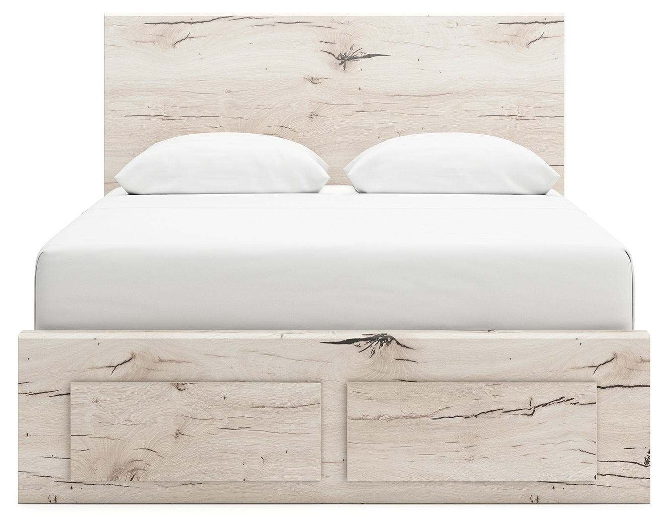 Lawroy Light Queen Panel Bed, Natural