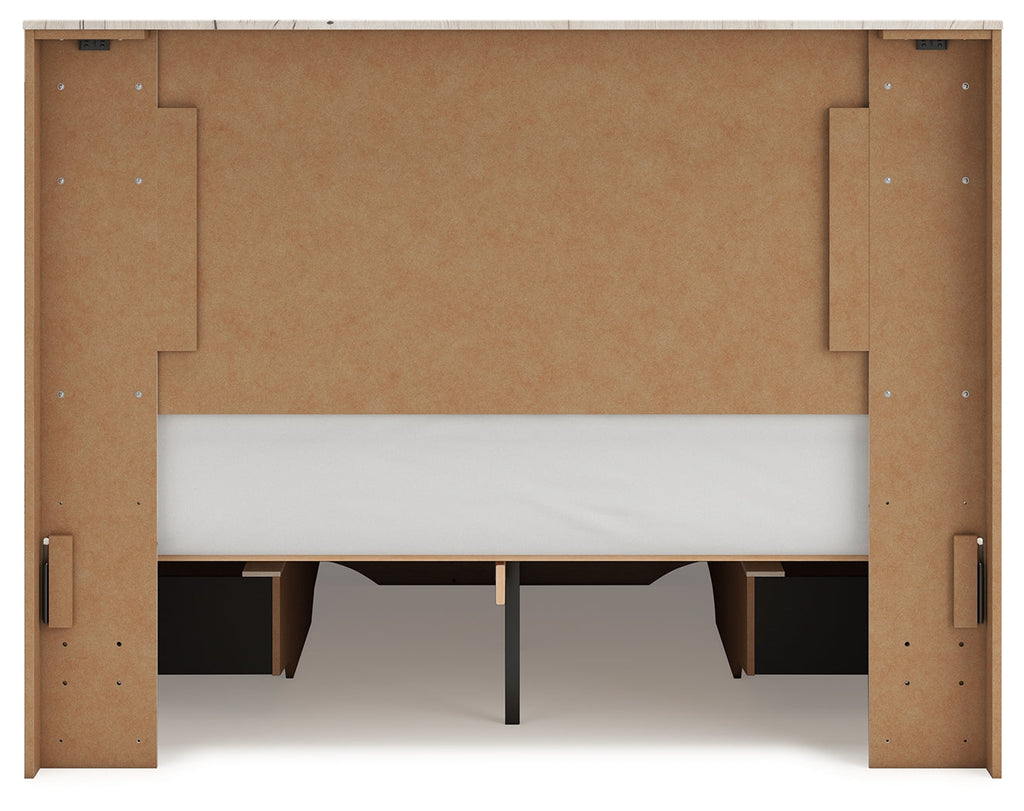 Lawroy Light Queen Panel Bed, Natural