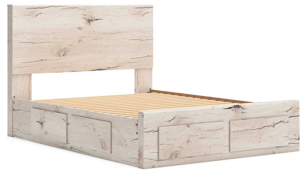 Lawroy Light Queen Panel Bed, Natural