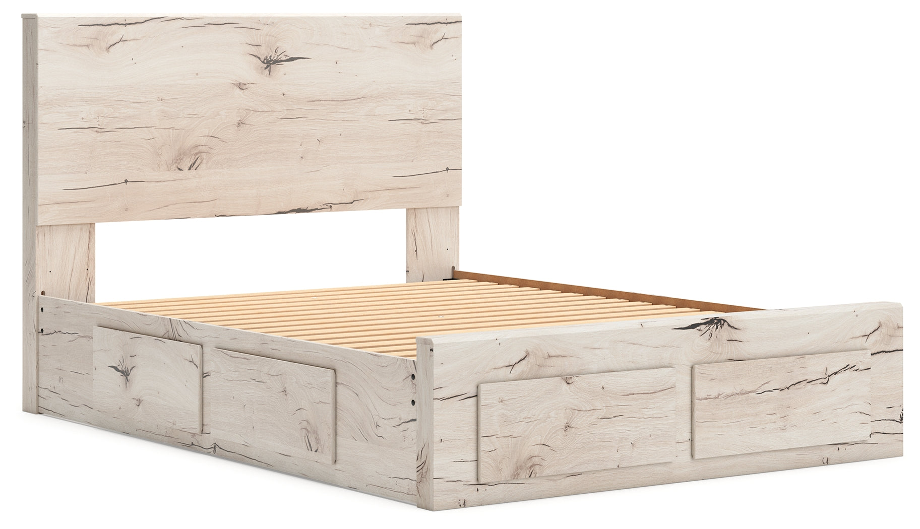 Lawroy Light Queen Panel Bed, Natural