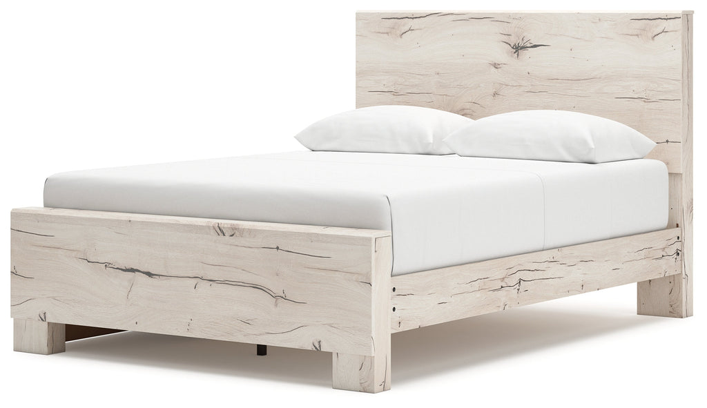 Lawroy Light Natural Queen Panel Bed with Storage