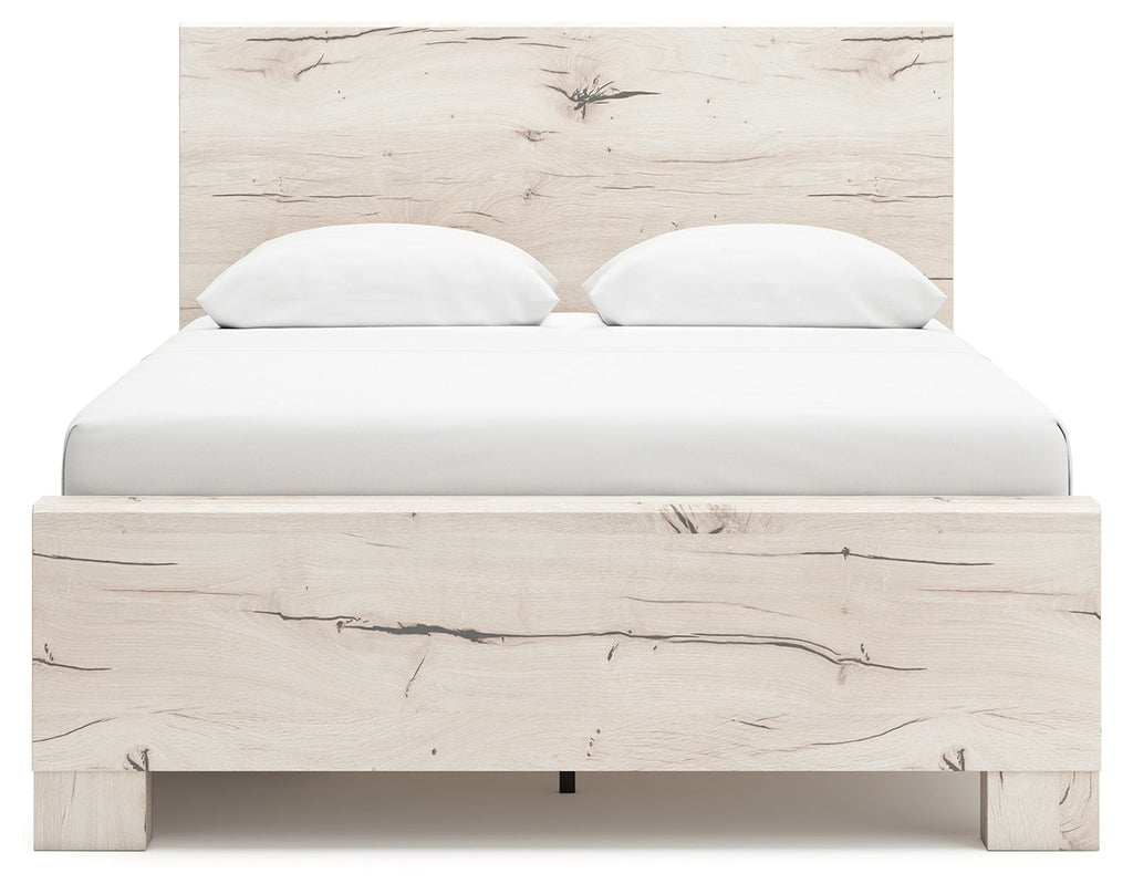 Lawroy Light Natural Queen Panel Bed with Storage