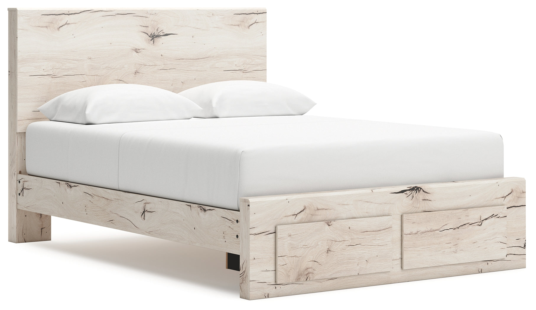 Lawroy Light Natural Queen Storage Bed & Dresser & Mirror & Nightstand