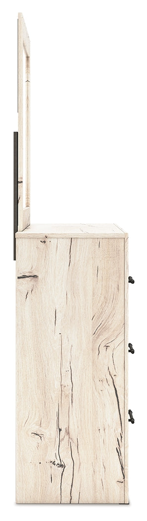 Lawroy Light Queen Storage Bedroom Set, Natural