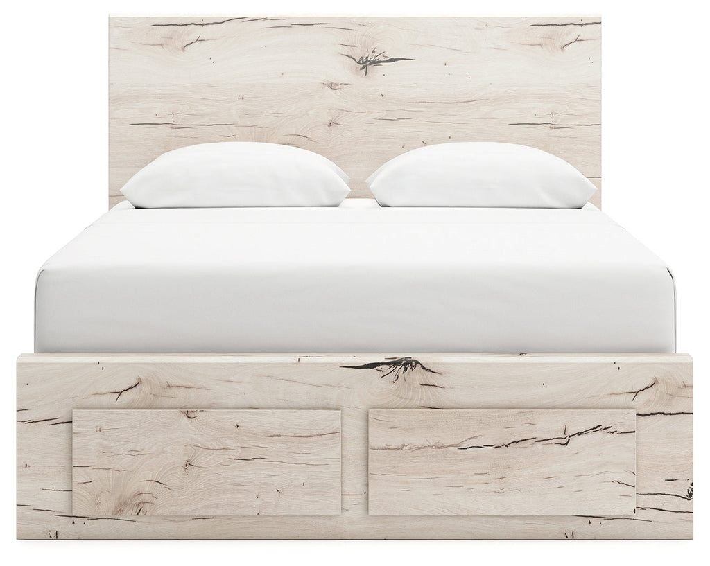 Lawroy Light Queen Storage Bedroom Set, Natural