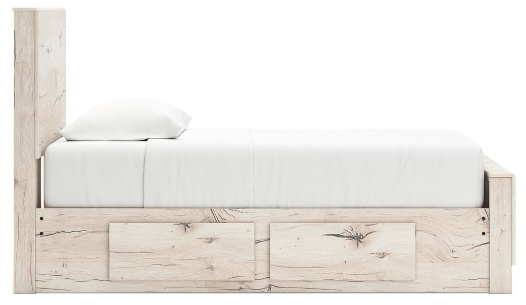 Lawroy Light Twin Panel Bedroom Set, Natural
