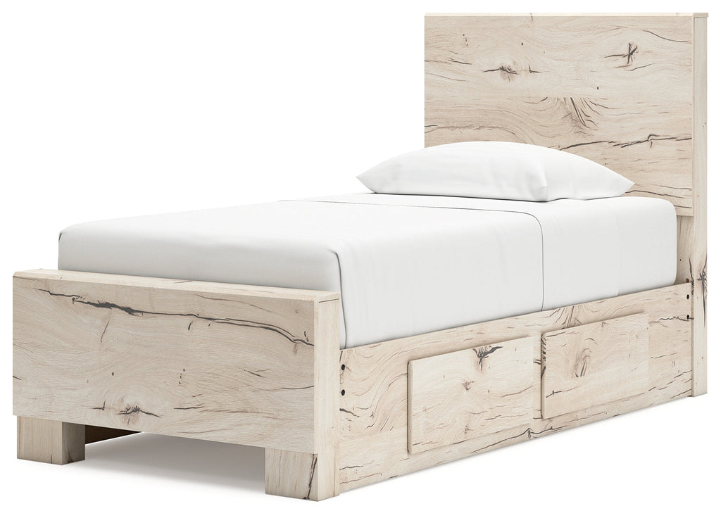 Lawroy Light Twin Panel Bedroom Set, Natural
