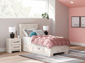 Lawroy Light Twin Panel Bedroom Set, Natural