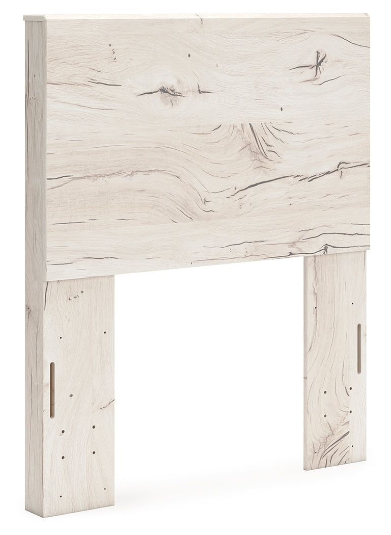 Lawroy Light Natural Twin Panel Headboard & Dresser & Mirror
