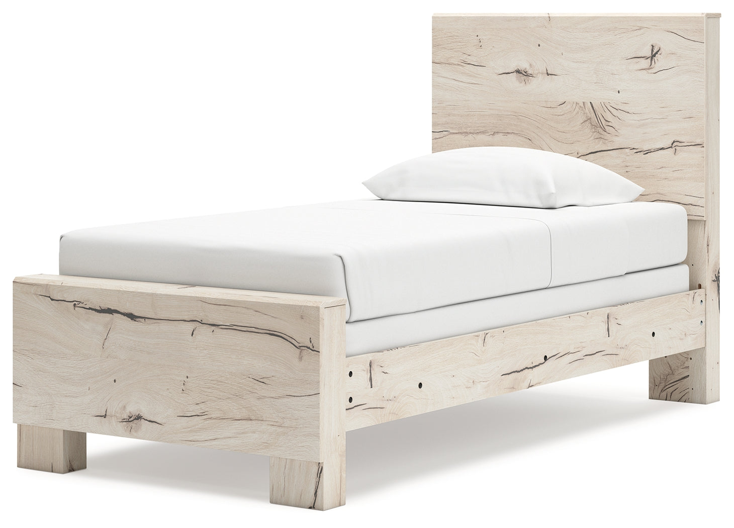 Lawroy Light Natural Twin Panel Youth Bed