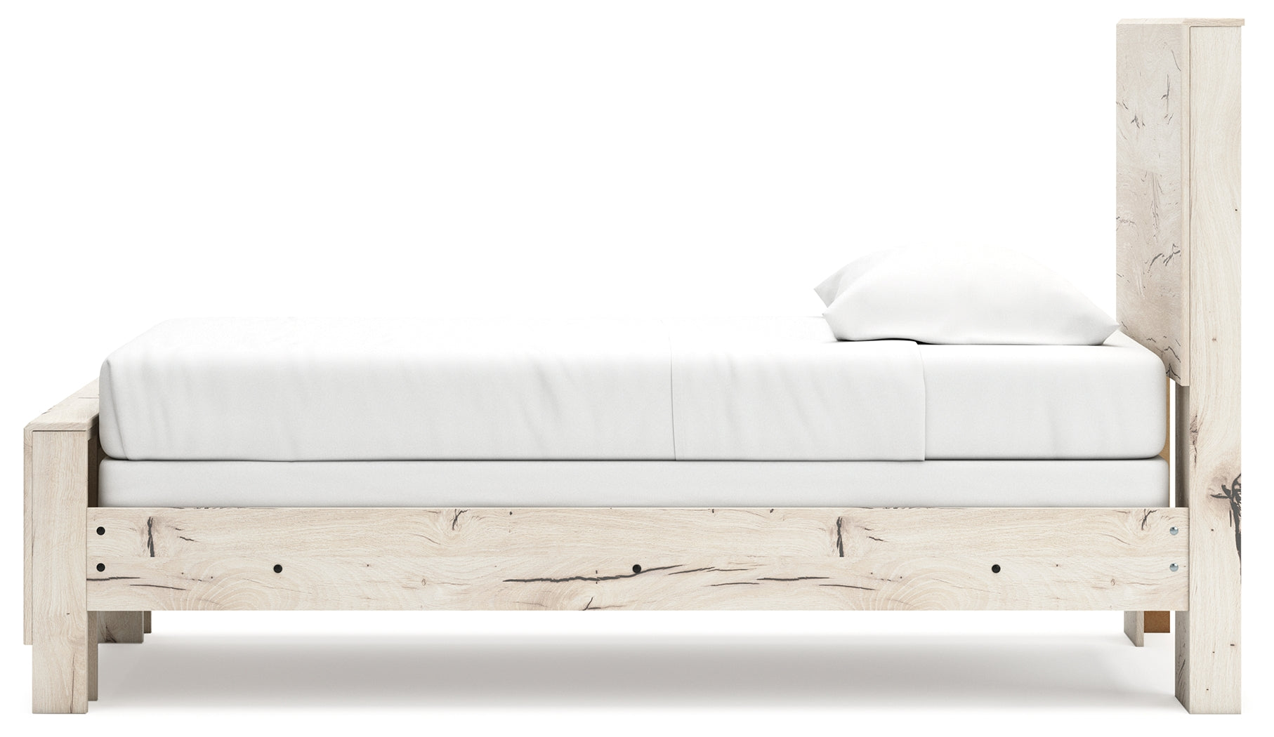 Lawroy Light Natural Twin Panel Youth Bed