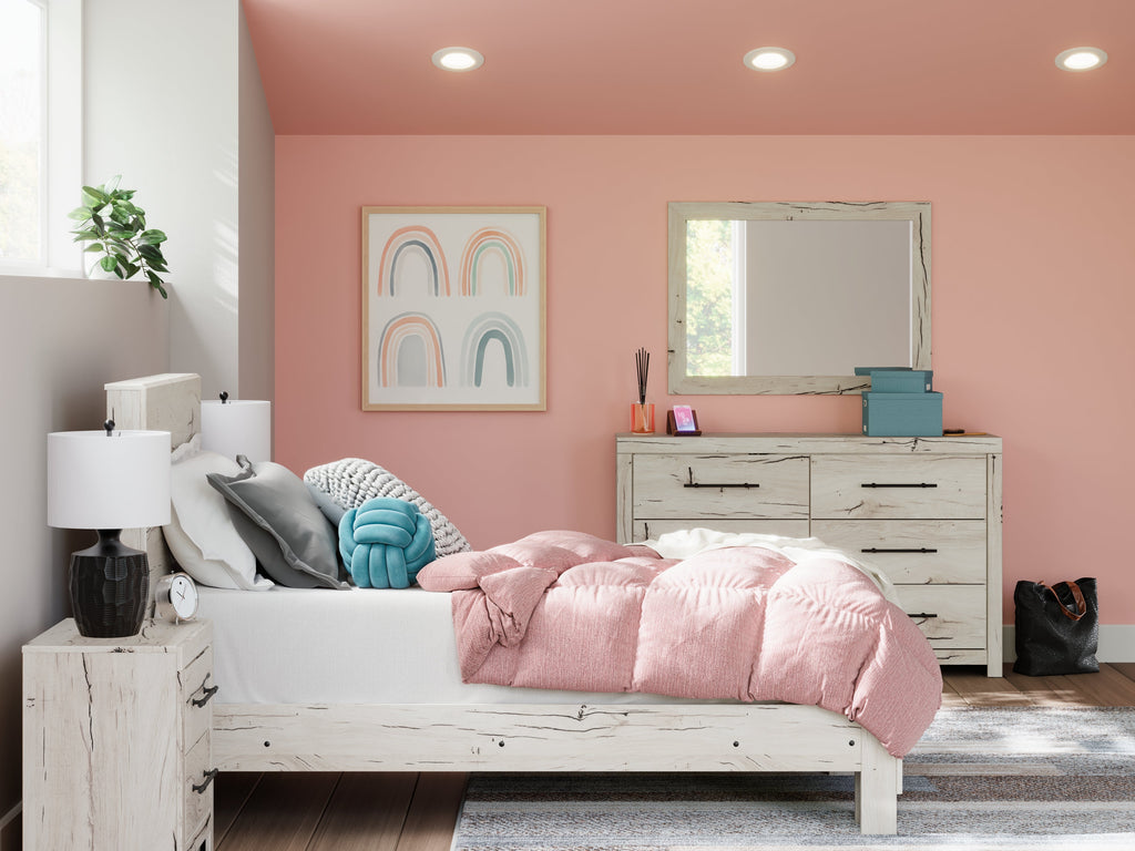 Lawroy Light Natural Twin Panel Youth Bed