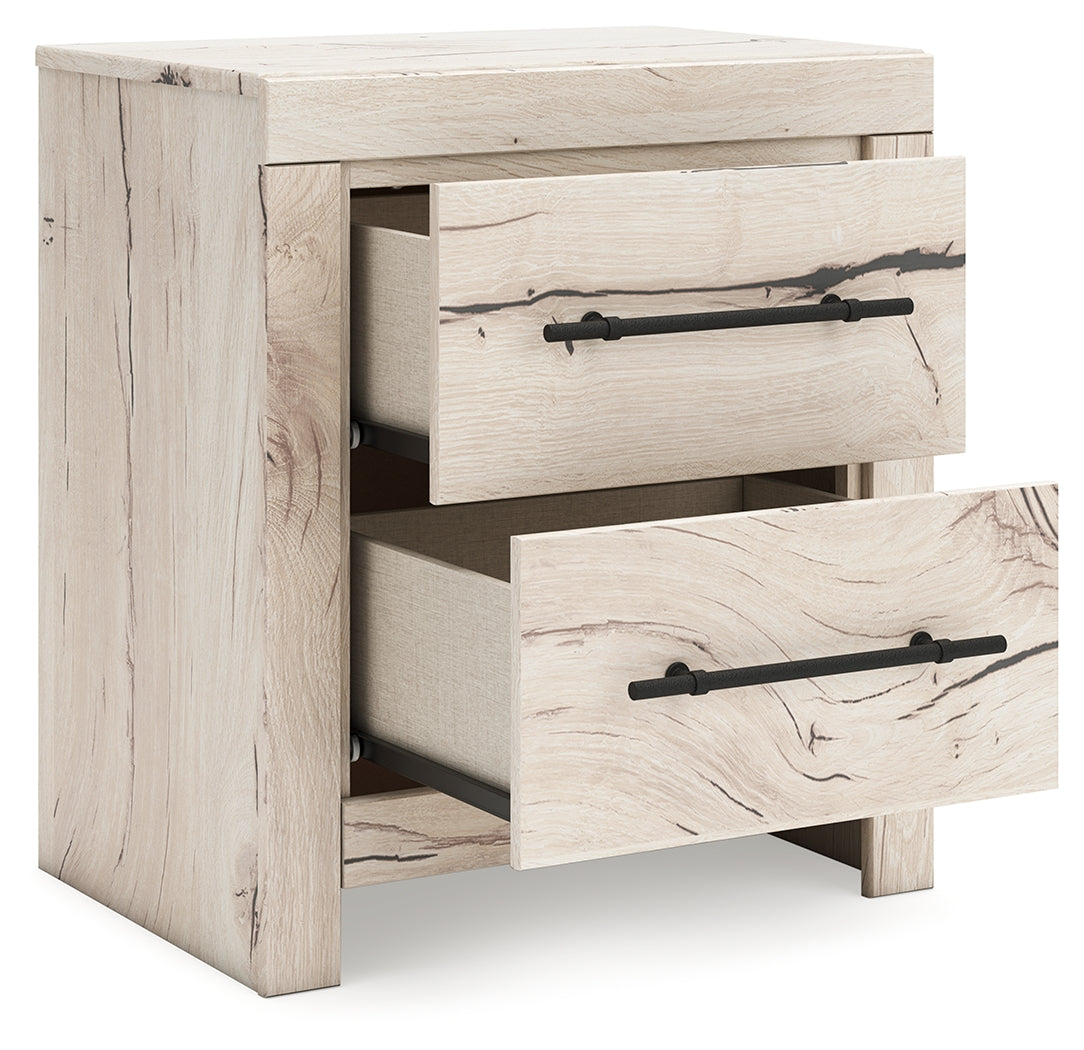 Lawroy Light Natural Two Drawer Nightstand