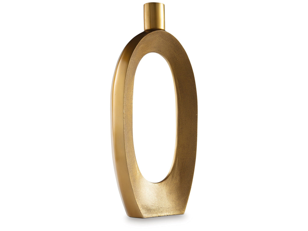 Lawtonville Antique Gold Finish Vase